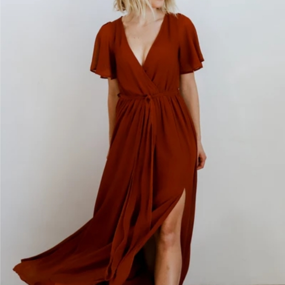 Baltic Born Brooklyn Rust Maxi Dress